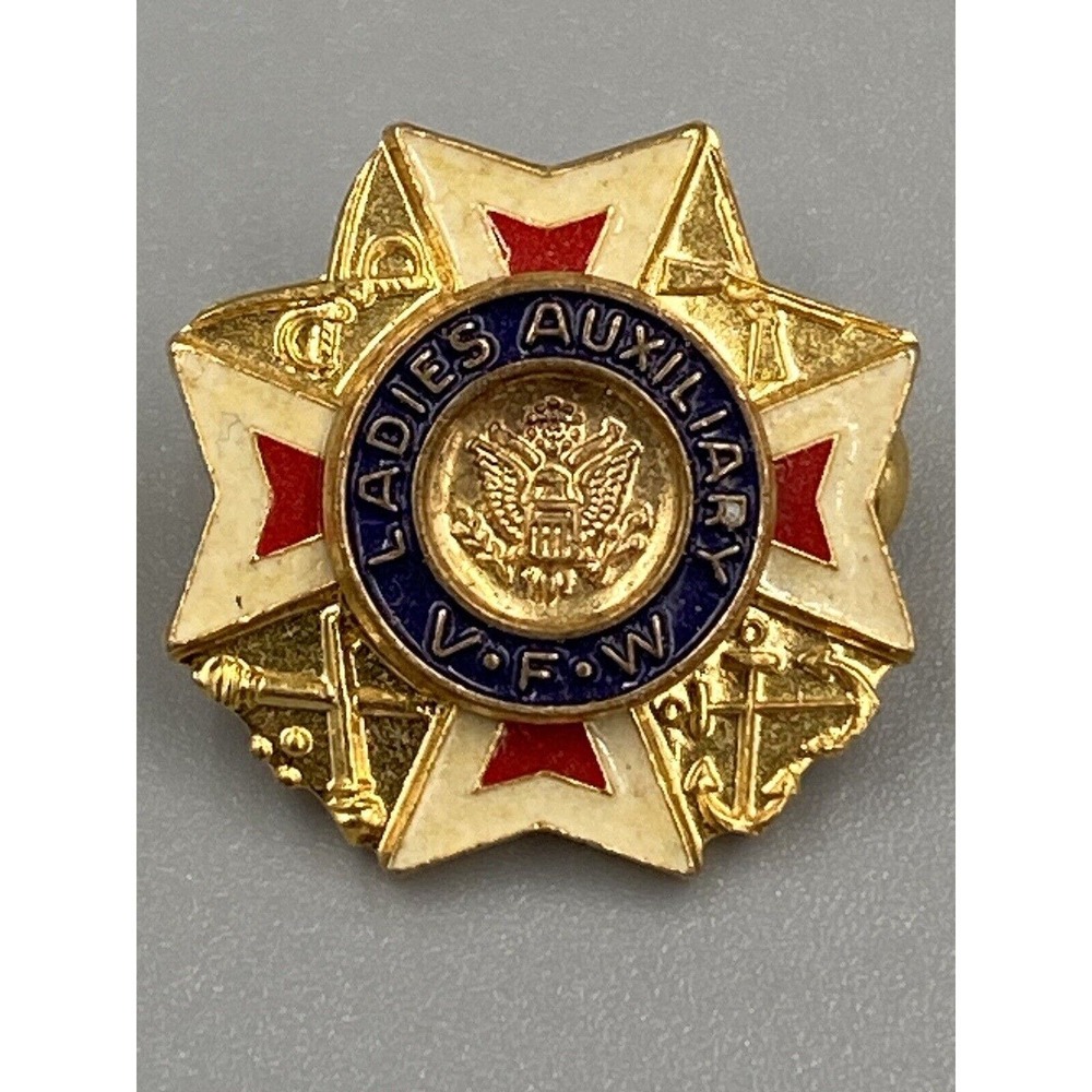 Ladies Auxiliary VFW Lapel Hat Vest‎ Pin
